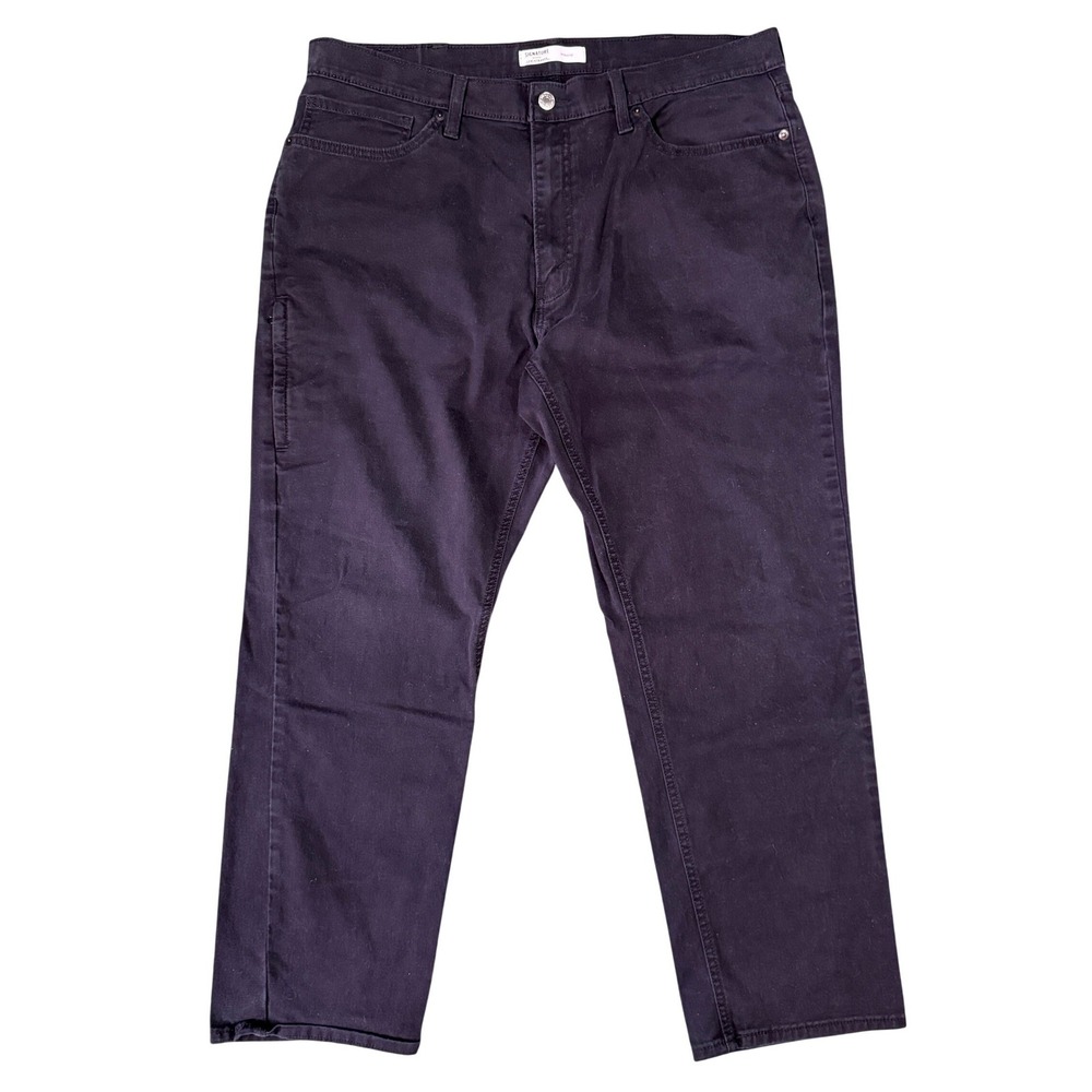 Signature by Levi Strauss Gold Label Athletic Fit Mens Pants Black 38x30‎